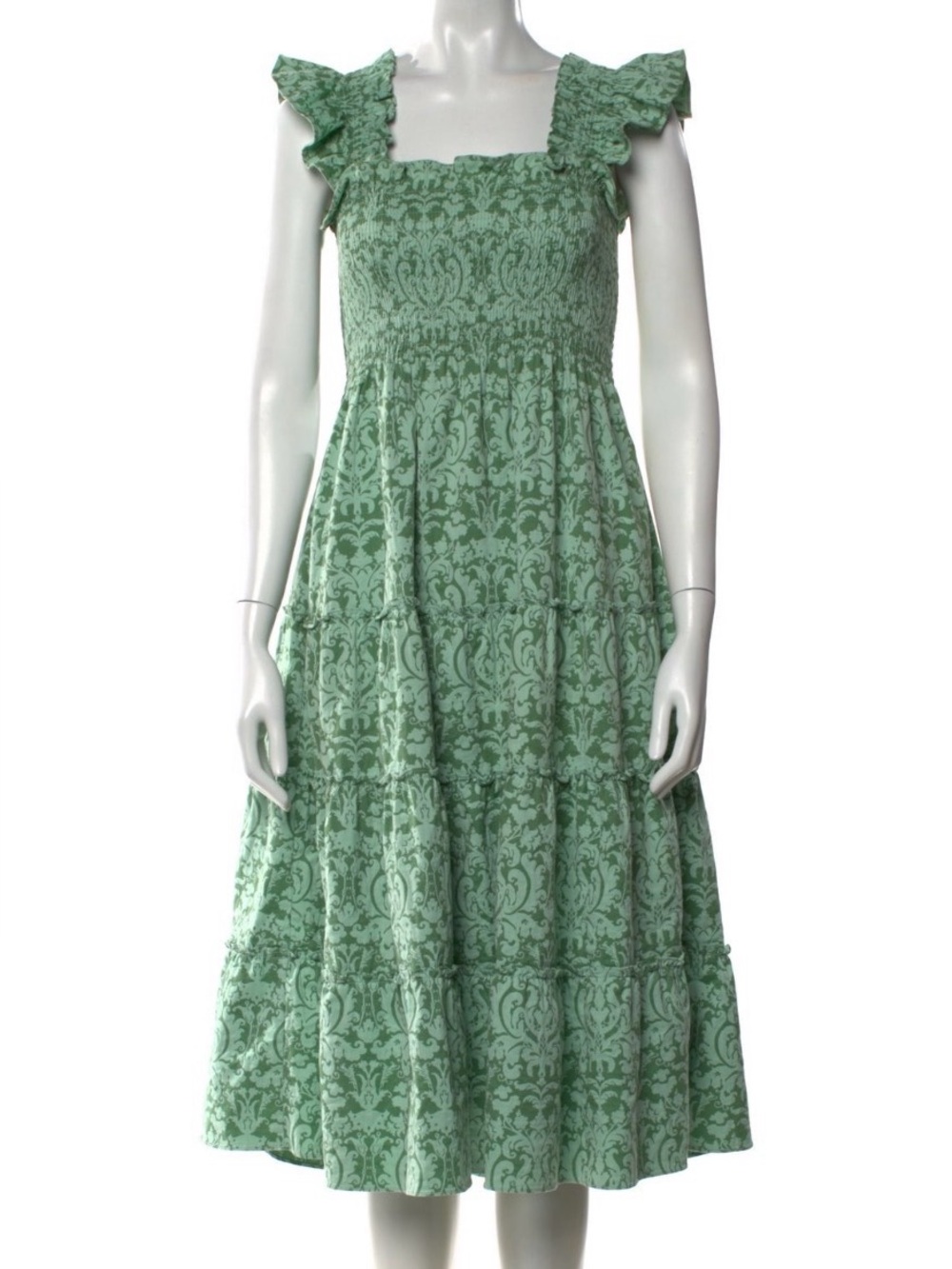 Green Jacquard Ellie Nap Dress